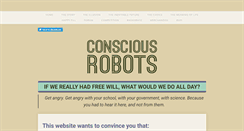 Desktop Screenshot of consciousrobots.com