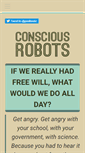 Mobile Screenshot of consciousrobots.com